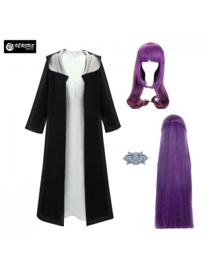 Vestito Cosplay Carnevale Anime Halloween Fern Costume Dress Wig BEYOND08
